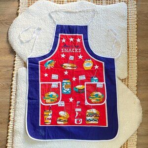American Snacks Printed Cotton Kitchen Apron – Rare & Unique